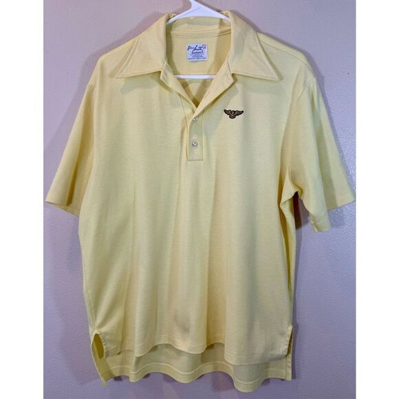 Vintage Rare 70s/Early 80s Stan Smith by Duofold Light Yellow Polo Men’s Large - Picture 1 of 8